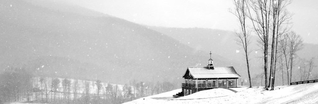 Chapel Covered in Snow